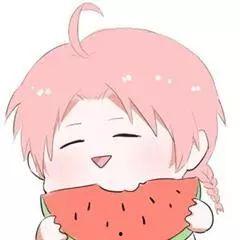 吃瓜种豆卡通头像,趣味盎然的田园生活剪影